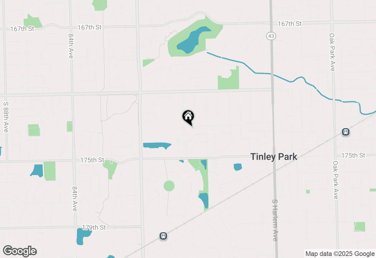 Map of 17300 Overhill Avenue, Tinley Park, IL 60477