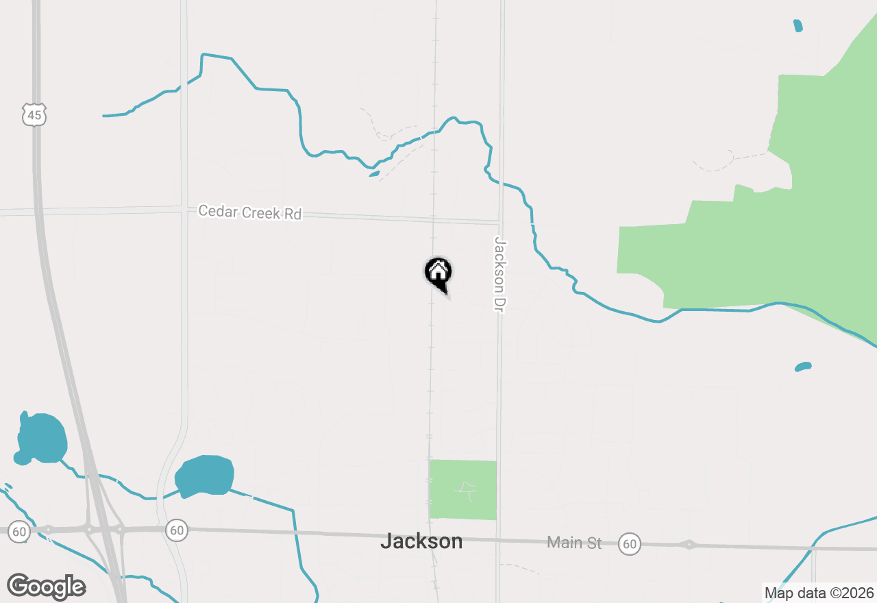 Map of W207N17393 Parkview Dr, Jackson, WI 53037