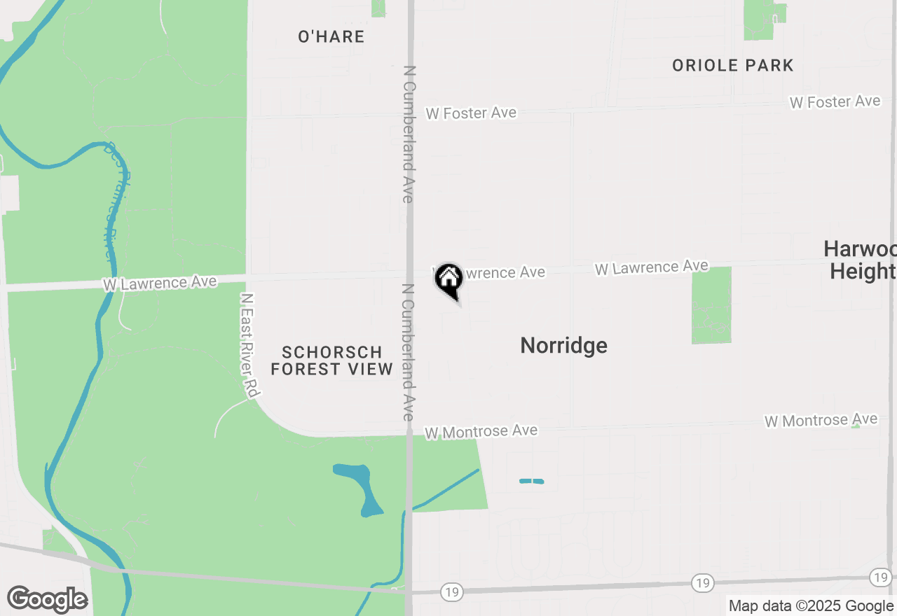 Map of 8308 W Leland Avenue, Norridge, IL 60706