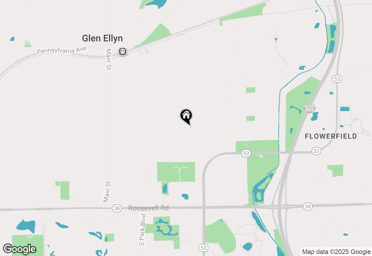 Map of 242 Taylor Avenue, Glen Ellyn, IL 60137