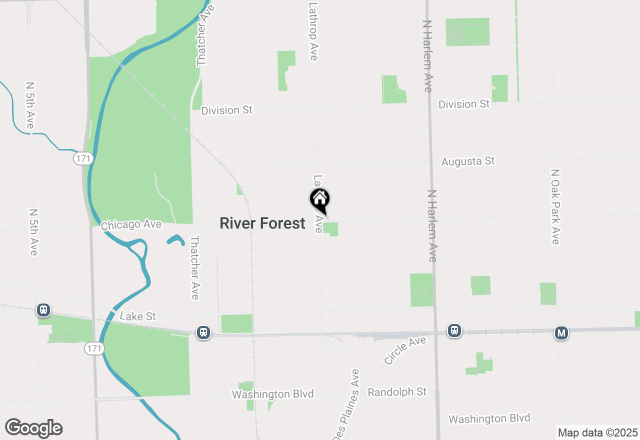 Map of 807 Lathrop Avenue, River Forest, IL 60305