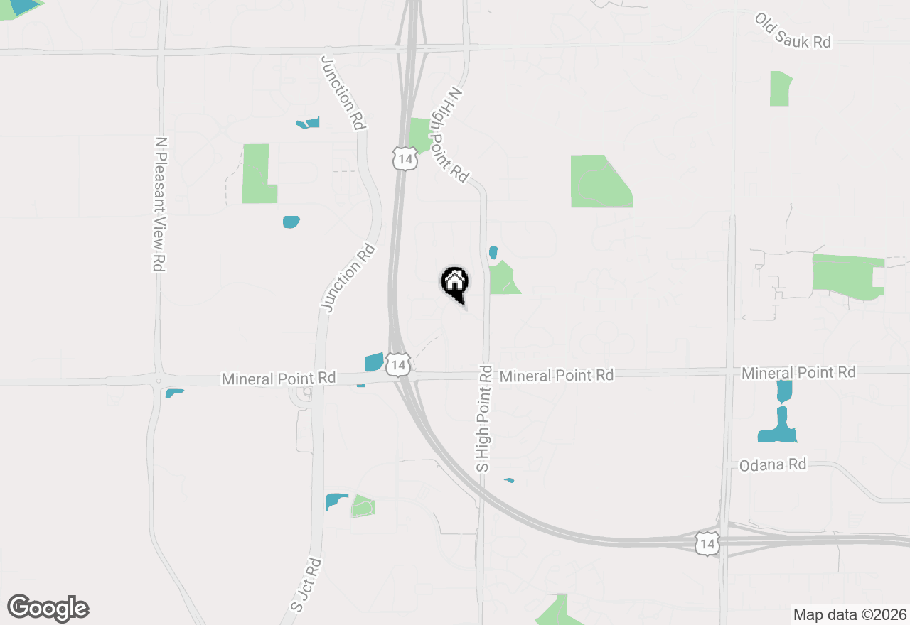 Map of 7871 E Oakbridge Way, Madison, WI 53717