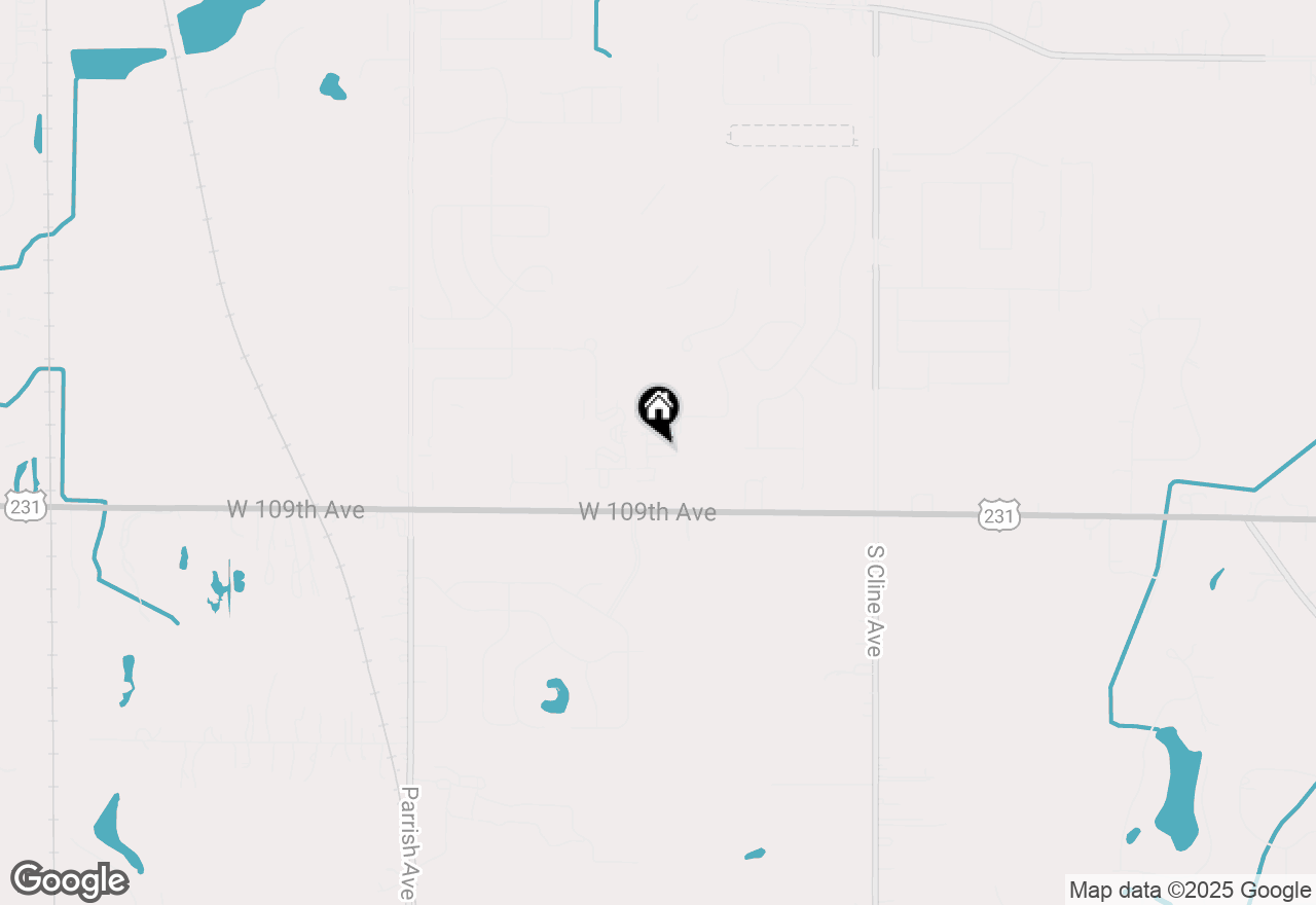 Map of 8743 W 108th Drive, St. John, IN 46373