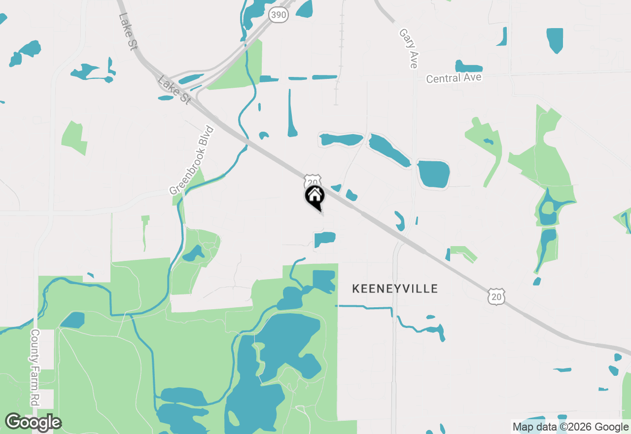 Map of 5568 Cambridge Way, Hanover Park, IL 60133