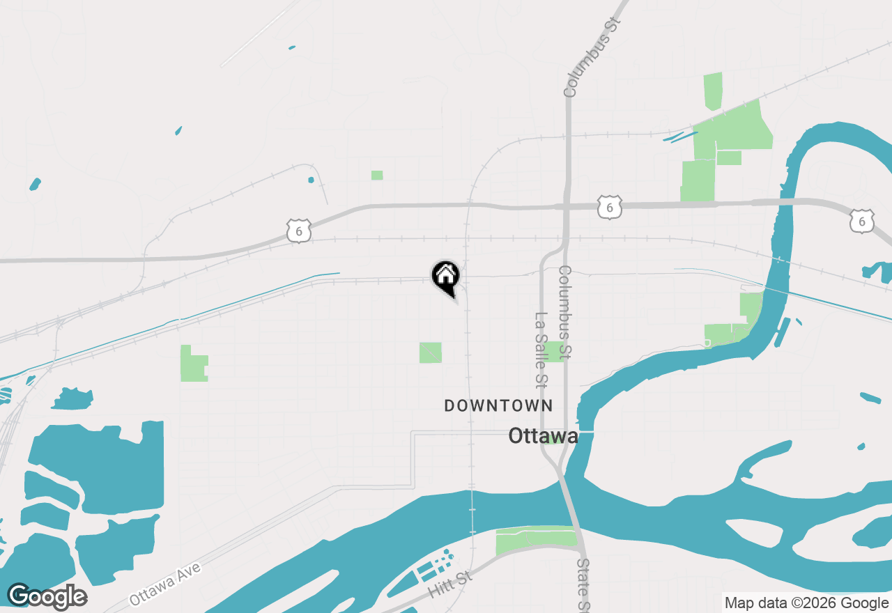 Map of 1116 Chestnut Street, Ottawa, IL 61350