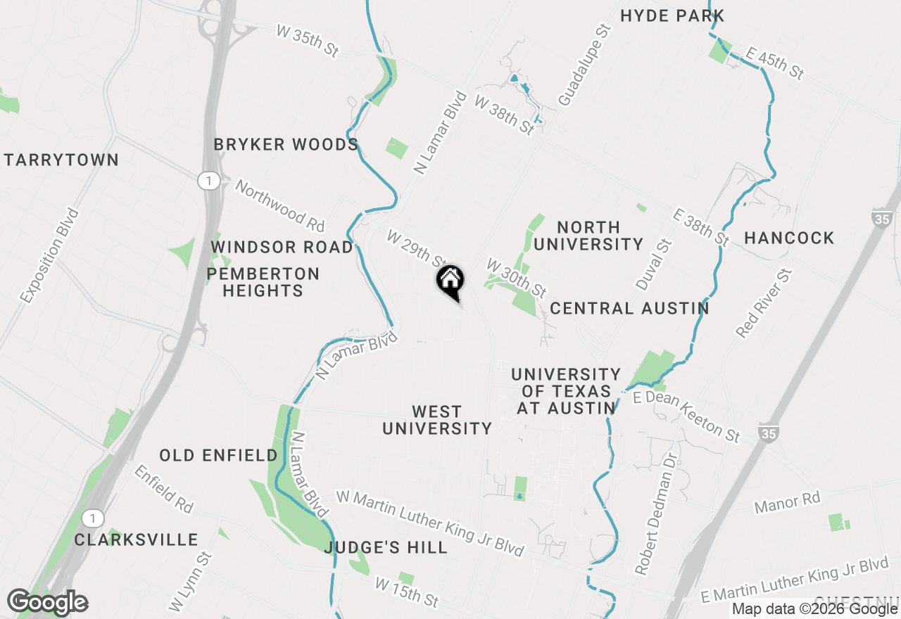 Map of 2801 Rio Grande St #205, Austin, TX 78705