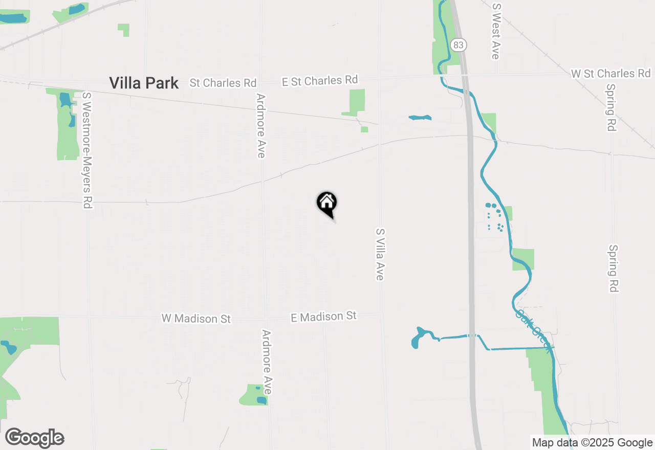 Map of 443 S Summit Avenue, Villa Park, IL 60181