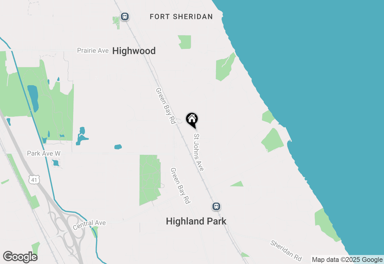 Map of 2106 Saint Johns Avenue #C, Highland Park, IL 60035