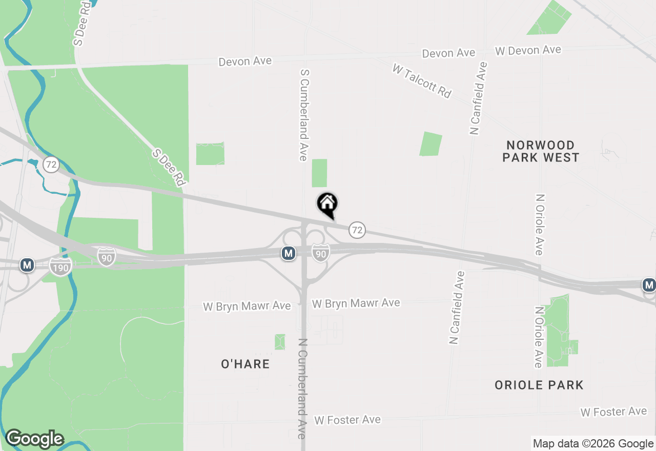 Map of 1050 Higgins Road #B, Park Ridge, IL 60068