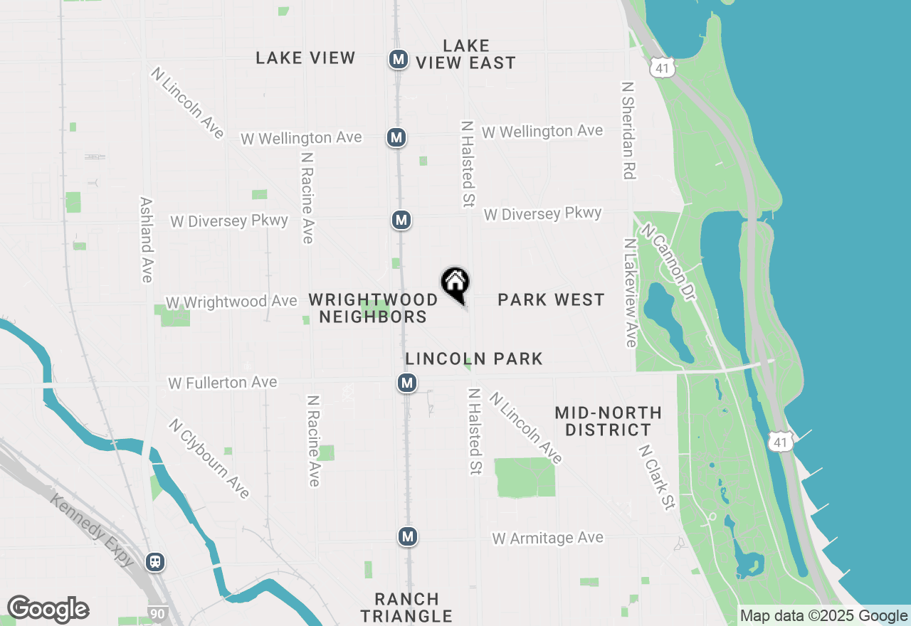 Map of 820 W Lill Avenue, Chicago, IL 60614