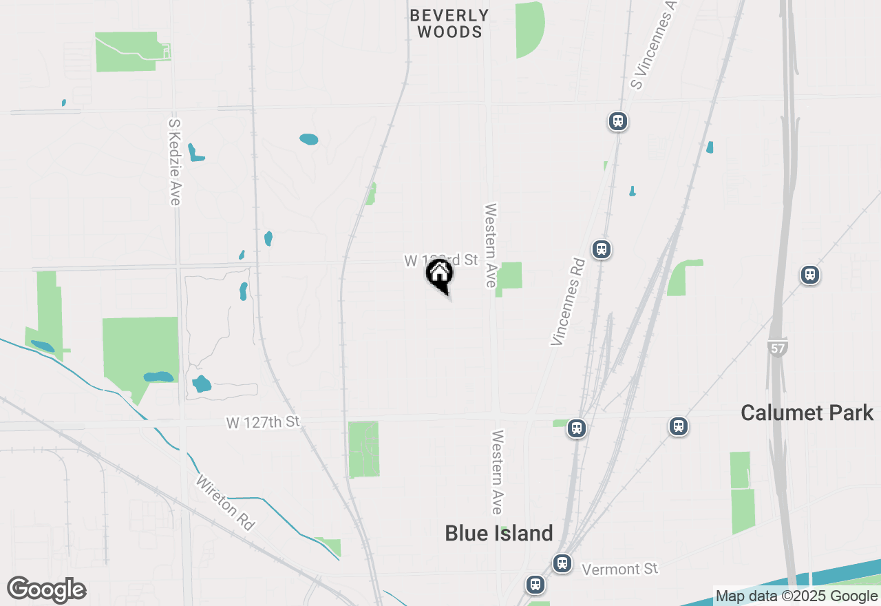 Map of 2521 Orchard Street, Blue Island, IL 60406