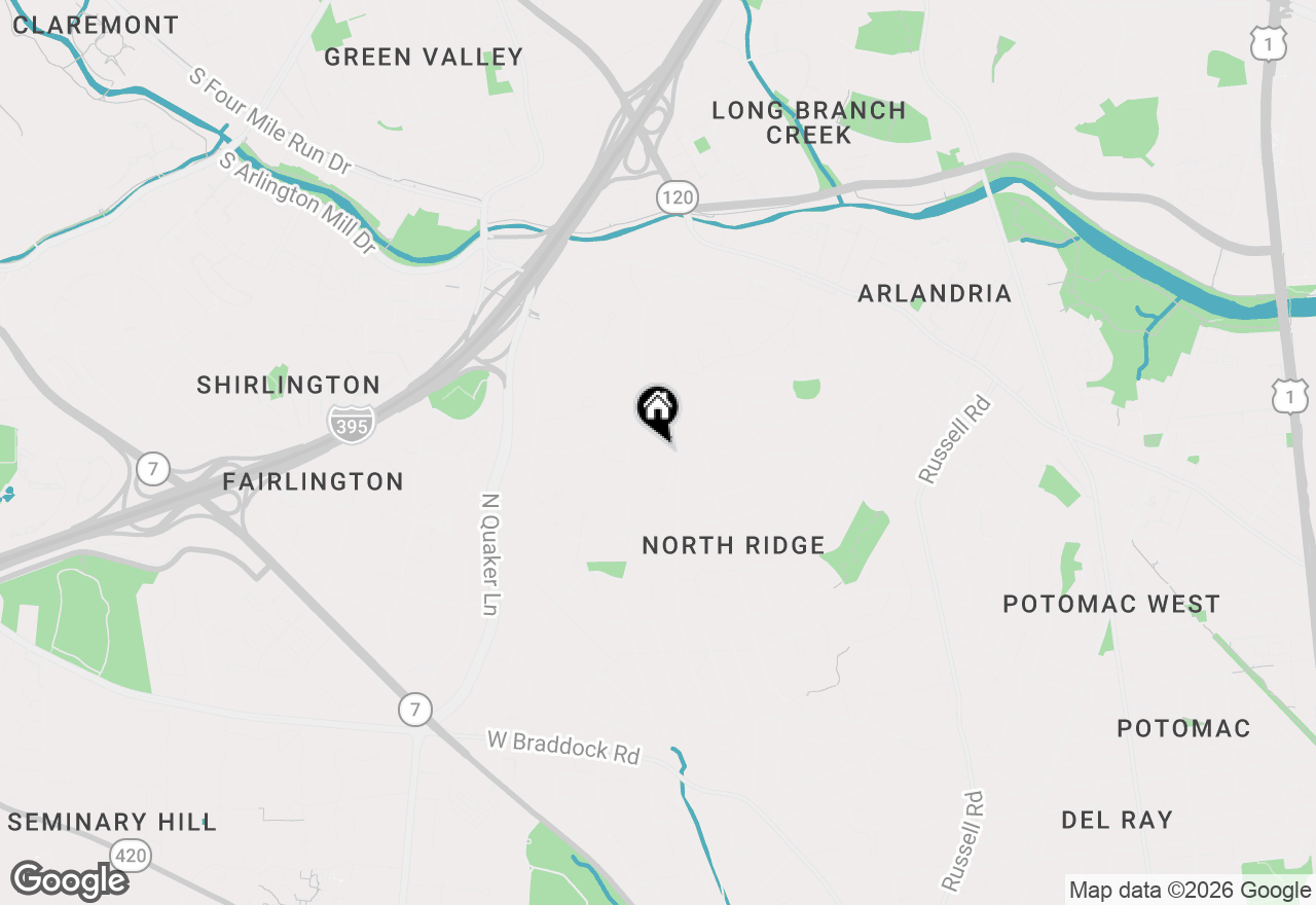 Map of 3380 Gunston Road, Alexandria, VA 22302