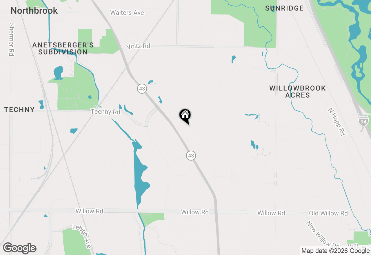 Map of 2004 Claridge Court, Northbrook, IL 60062
