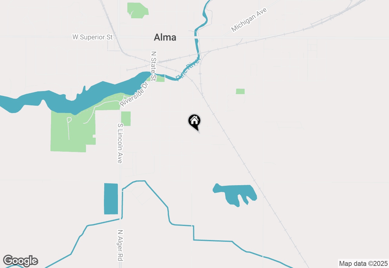 Map of 419 Grafton Avenue, Alma, MI 48801