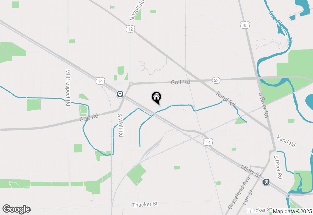 Map of 717 Hanbury Drive, Des Plaines, IL 60016