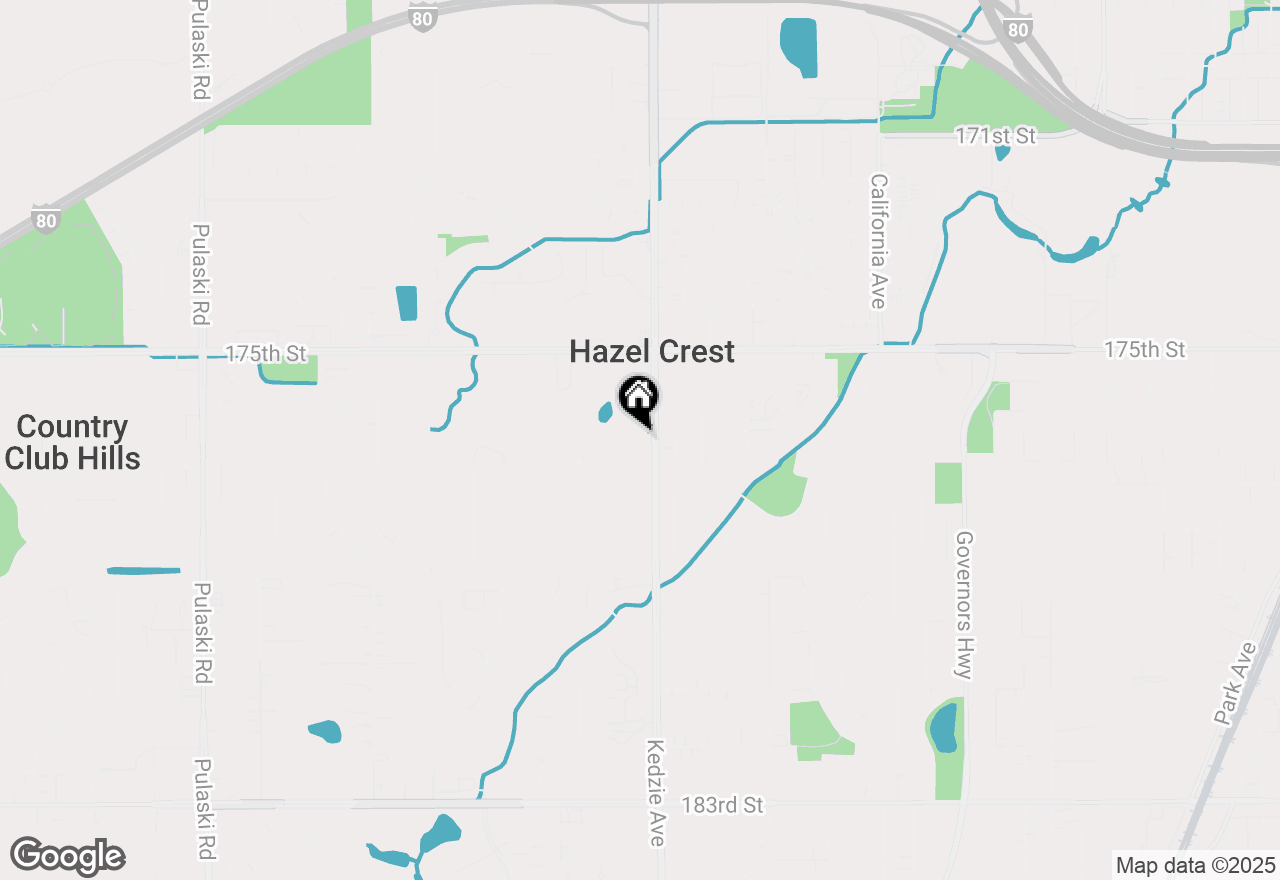 Map of 17660 Kedzie Avenue, Hazel Crest, IL 60429