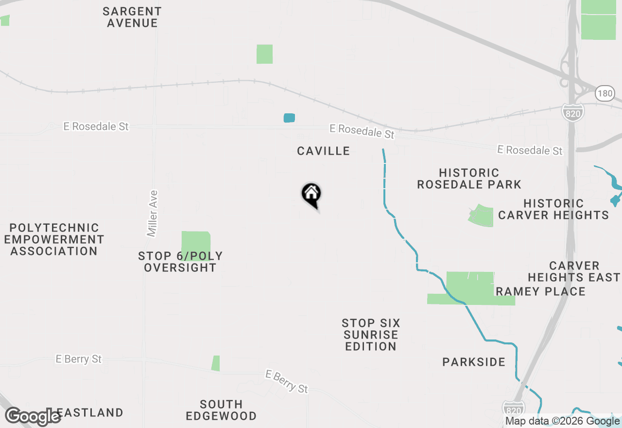 Map of 4915 Elgin Street, Fort Worth, TX 76105