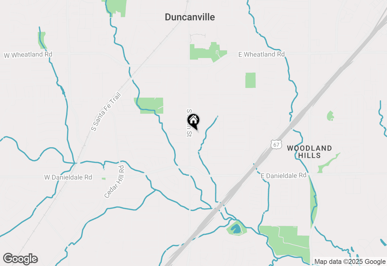 Map of 1322 S Main Street, Duncanville, TX 75137