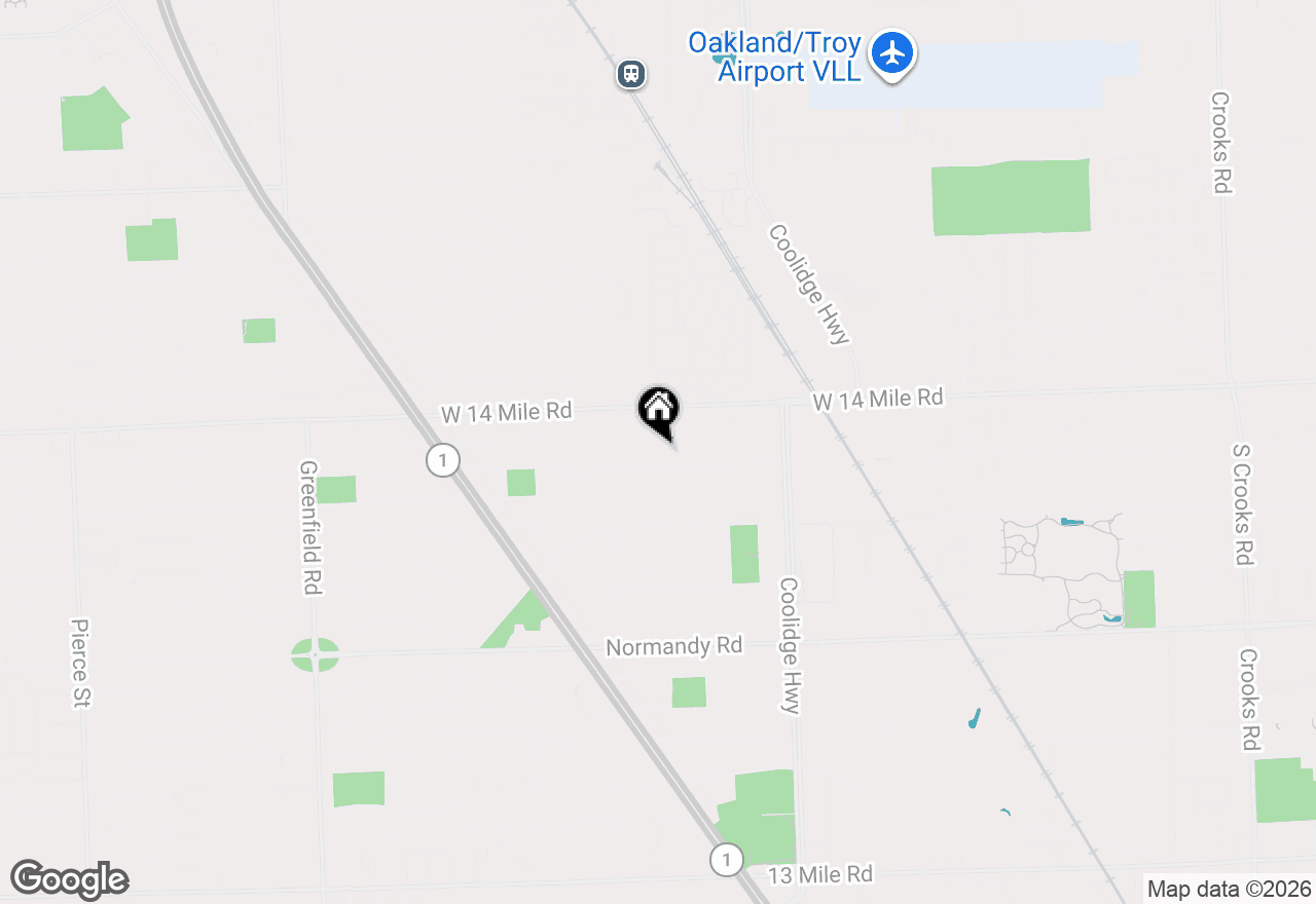 Map of 4613 Tonawanda Avenue, Royal Oak, MI 48073