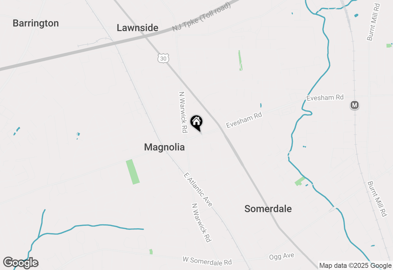 Map of 201 W Evesham Avenue, Magnolia, NJ 08049