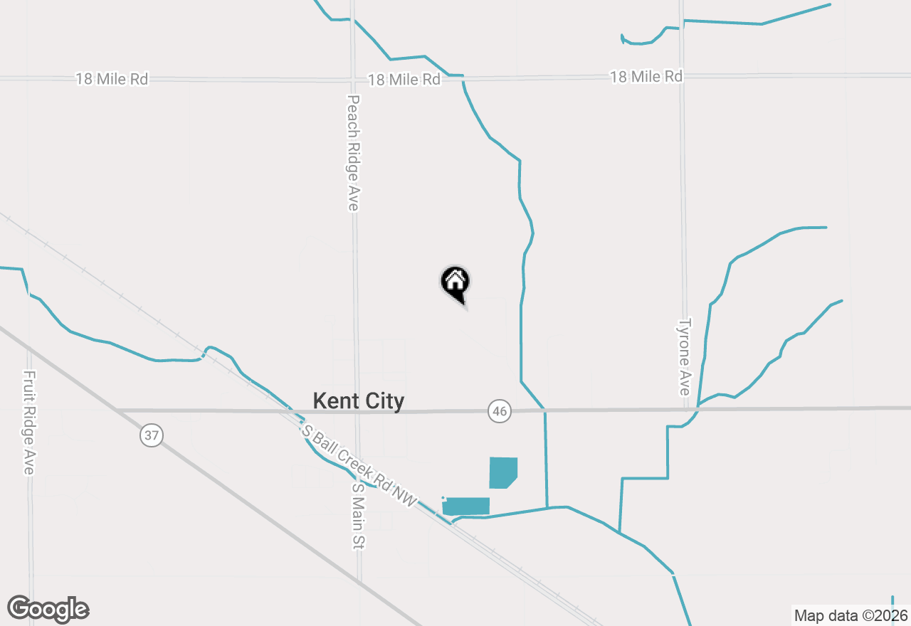 Map of 205 Vansen Drive, Kent City, MI 49330