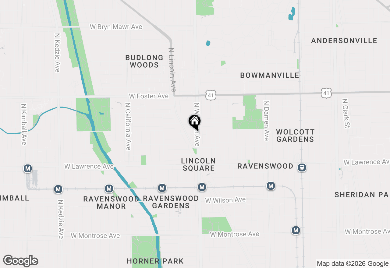 Map of 4950 N Western Avenue #2C, Chicago, IL 60625