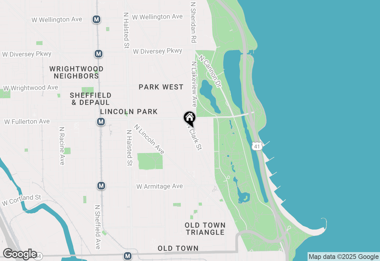 Map of 2322 N Clark Street #3, Chicago, IL 60614