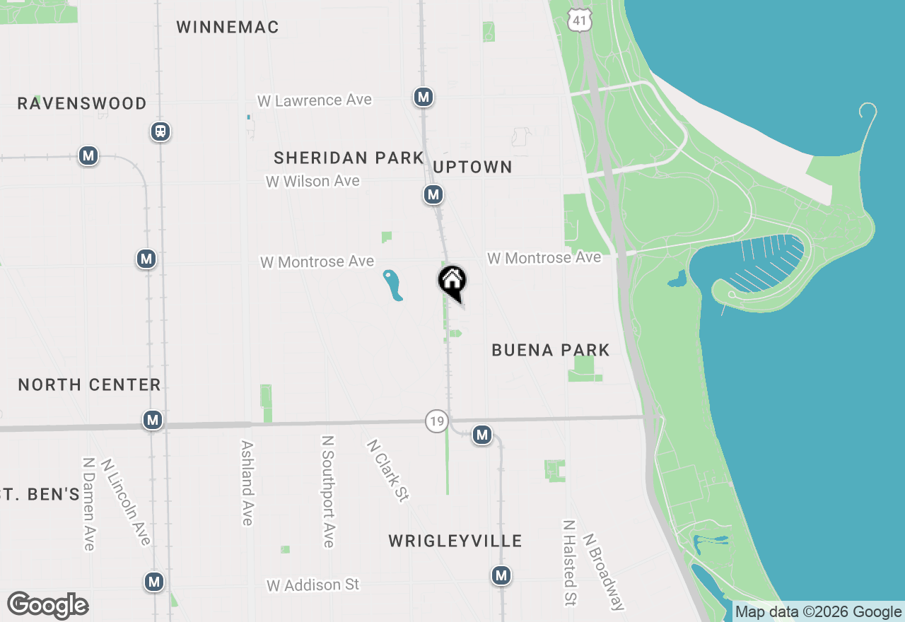Map of 4236 N Kenmore Avenue #110, Chicago, IL 60613