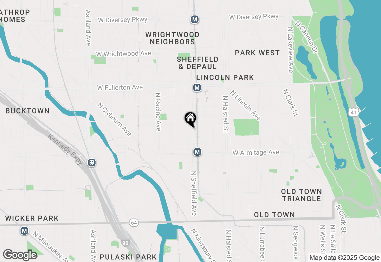 Map of 2118 N Sheffield Avenue #2, Chicago, IL 60614