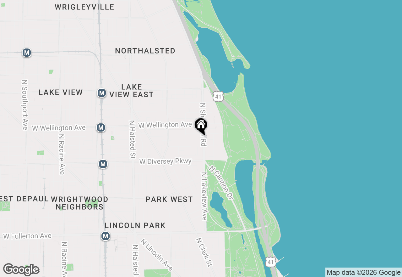 Map of 2930 N Sheridan Road #306, Chicago, IL 60657