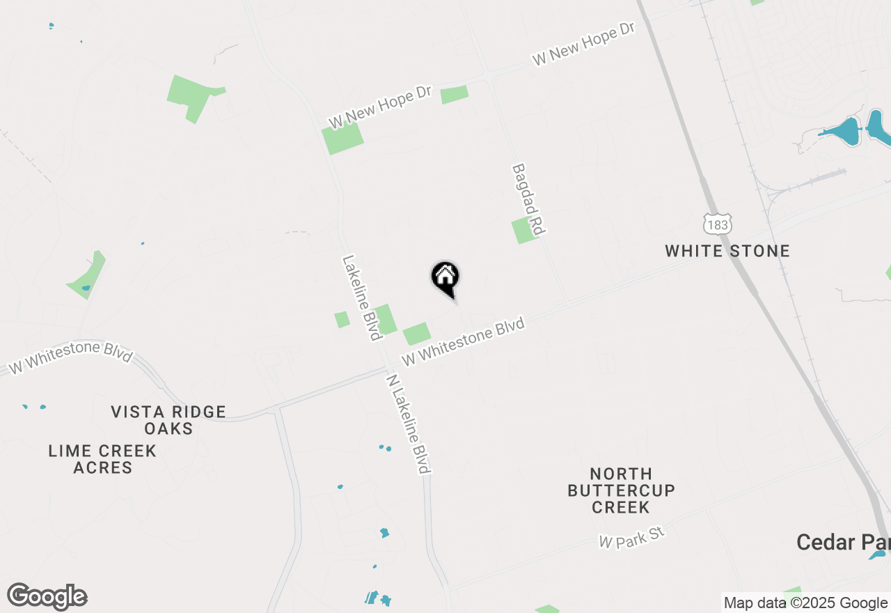 Map of 1226 Brashear Ln, Cedar Park, TX 78613