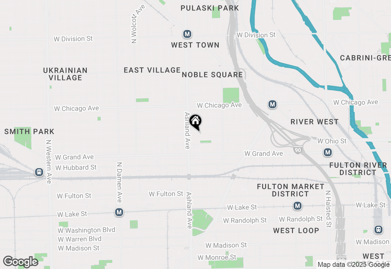 Map of 1513 W Erie Street #1, Chicago, IL 60642