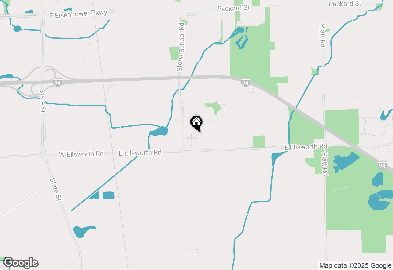 Map of 2096 Cloverly Lane, Ann Arbor, MI 48108