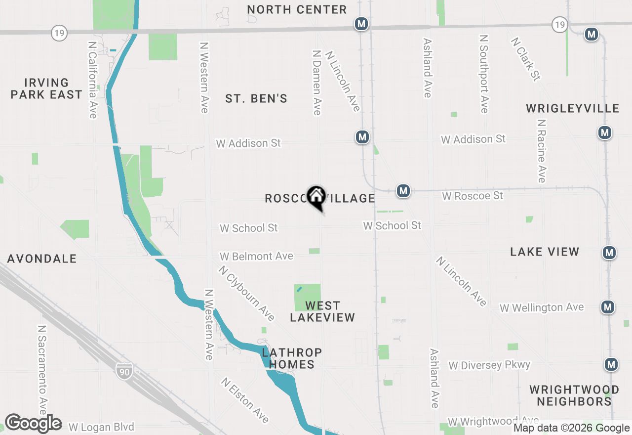 Map of 3318 N Damen Avenue #2, Chicago, IL 60618