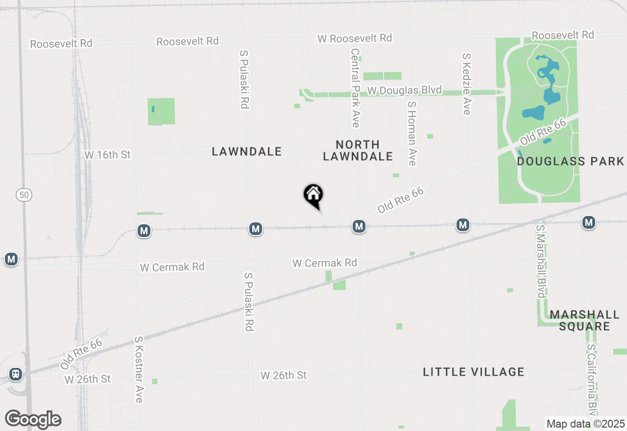 Map of 1908 S Ridgeway Avenue, Chicago, IL 60623