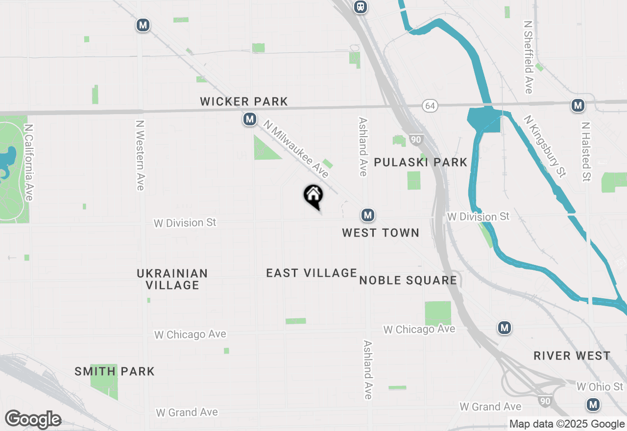 Map of 1754 W Division Street #3, Chicago, IL 60622