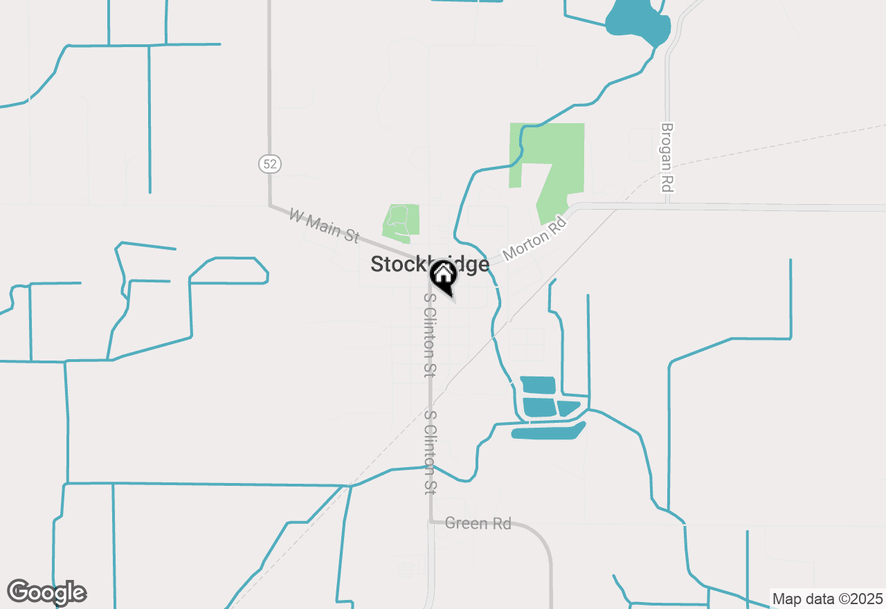 Map of 216 S Center Street, Stockbridge, MI 49285
