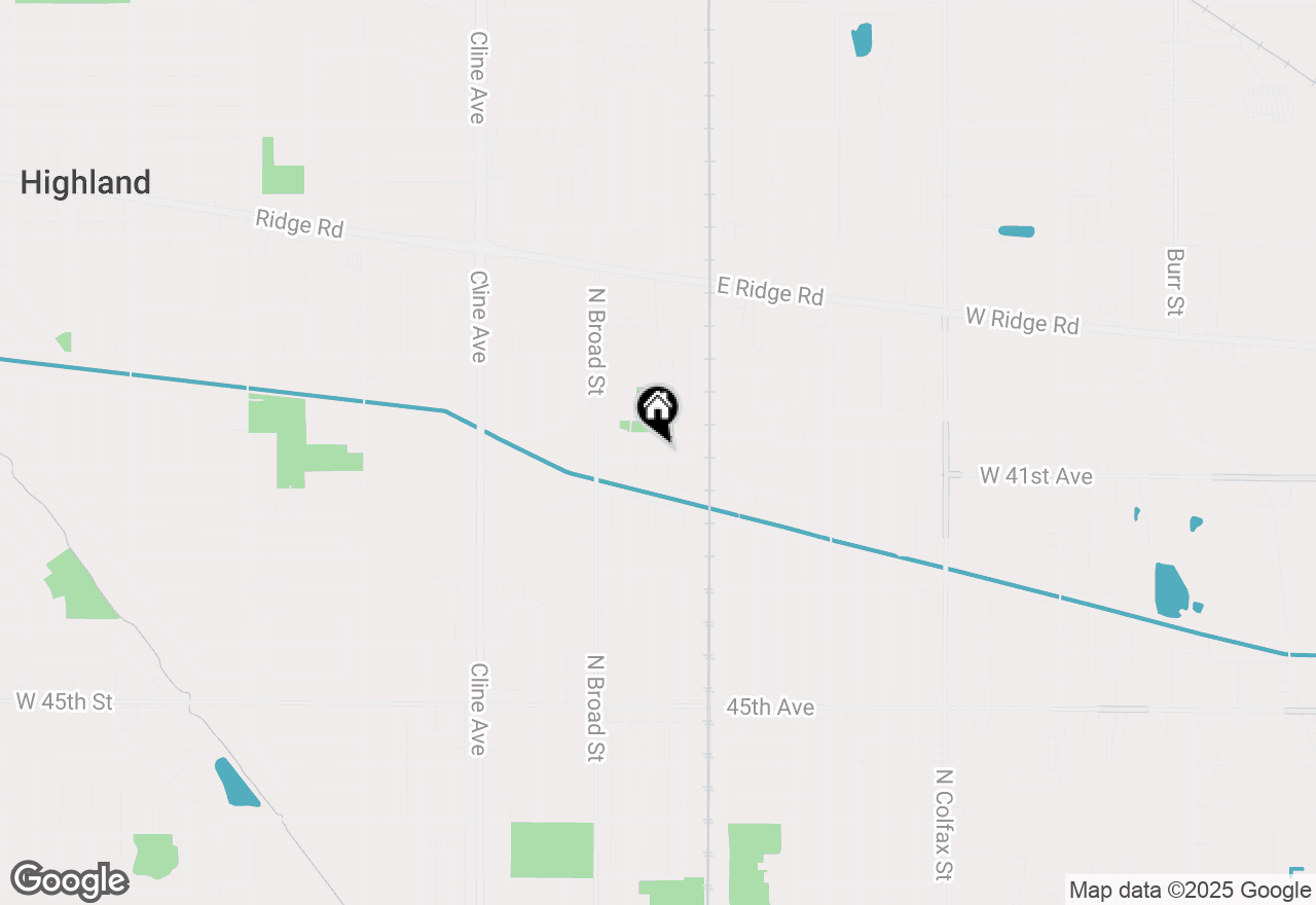 Map of 302 Minter Drive, Griffith, IN 46319