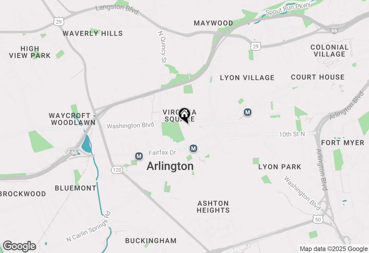 Map of 1042 N Monroe Street, Arlington, VA 22201