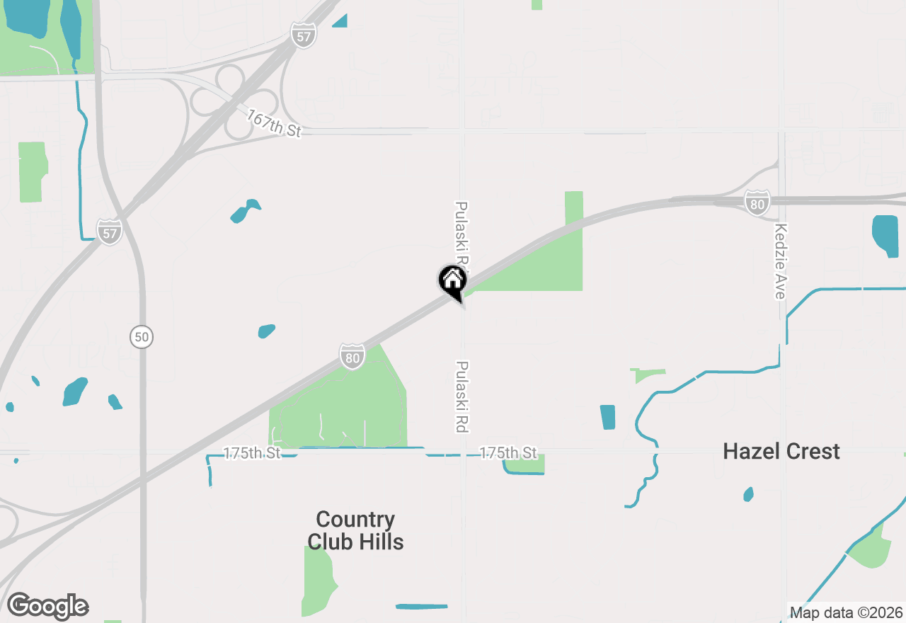 Map of 17137 Coventry Lane, Country Club Hills, IL 60478