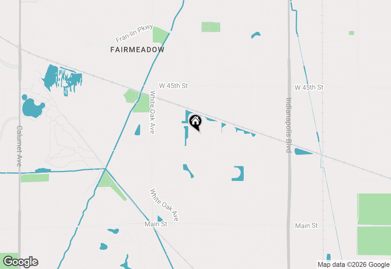 Map of 9937 Tanglewood Court, Munster, IN 46321