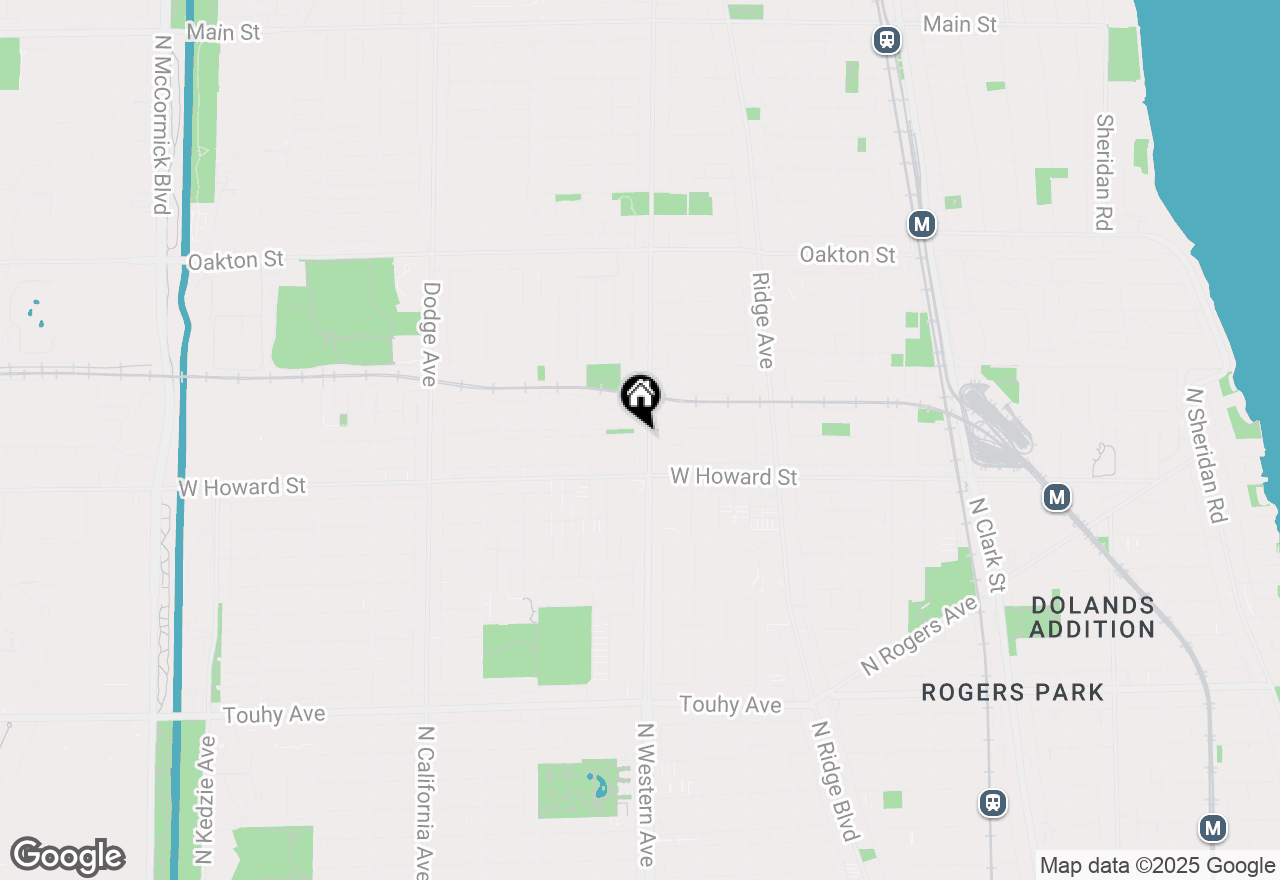 Map of 128 Asbury Avenue #102, Evanston, IL 60202