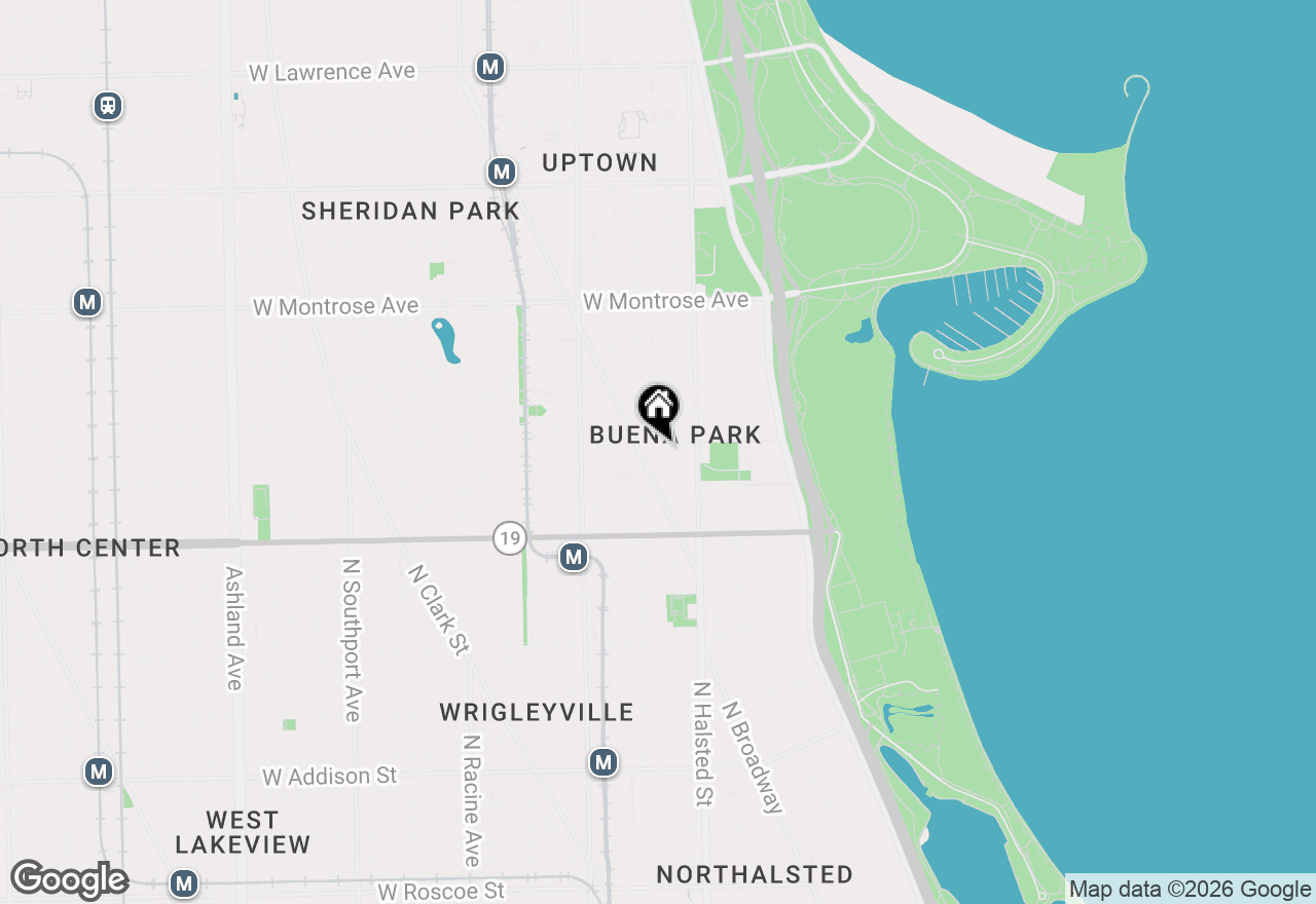 Map of 842 W Belle Plaine Avenue #GW, Chicago, IL 60613