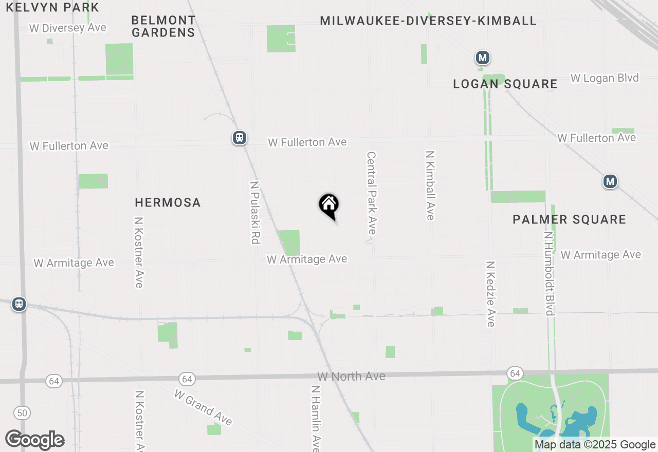 Map of 3730 W Dickens Avenue #2, Chicago, IL 60647