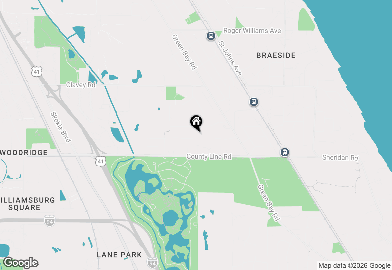 Map of 881 Marion Avenue, Highland Park, IL 60035