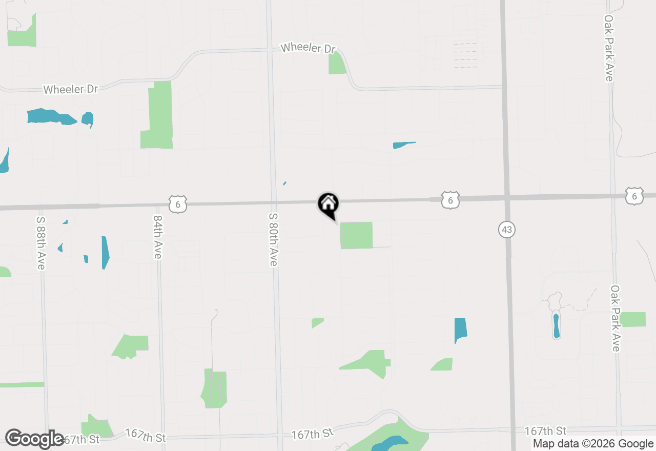 Map of 15959 78th Avenue, Tinley Park, IL 60477