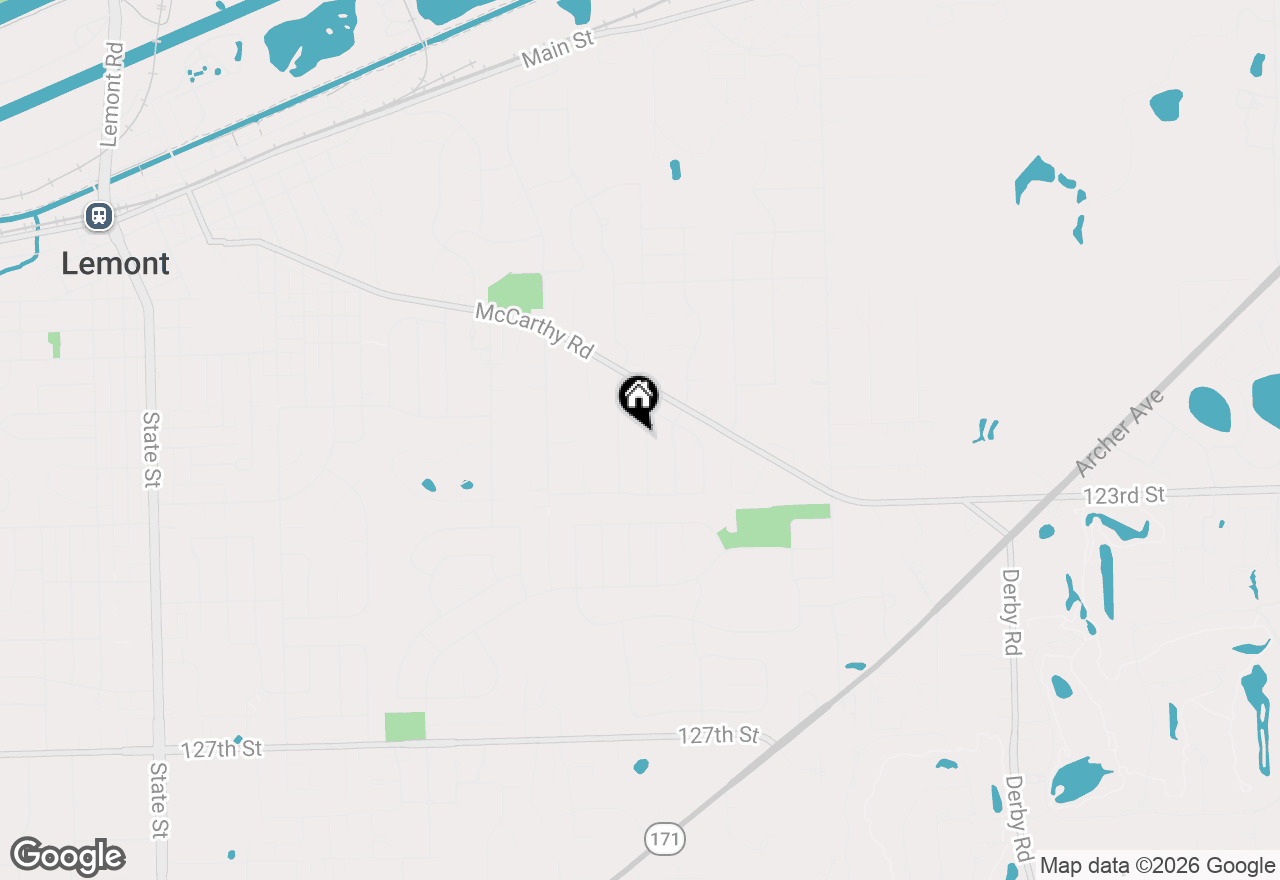 Map of 850 Young Street, Lemont, IL 60439