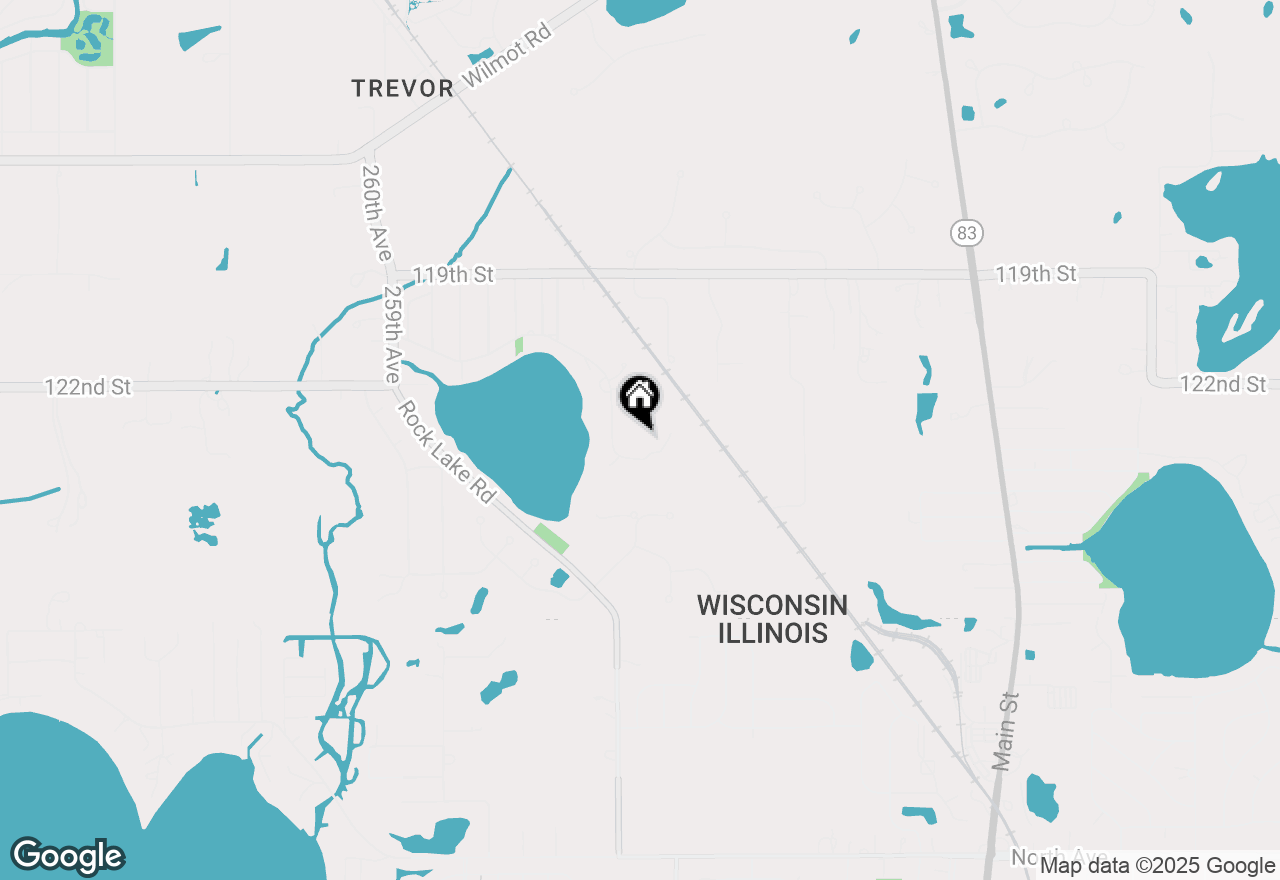 Map of 24920 125th St, Trevor, WI 53179