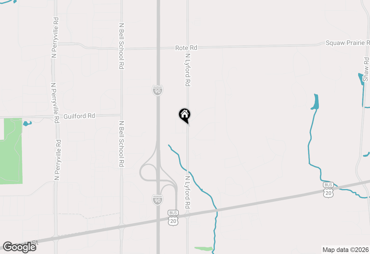Map of 1145 Shingle Oak Lane, Rockford, IL 61107