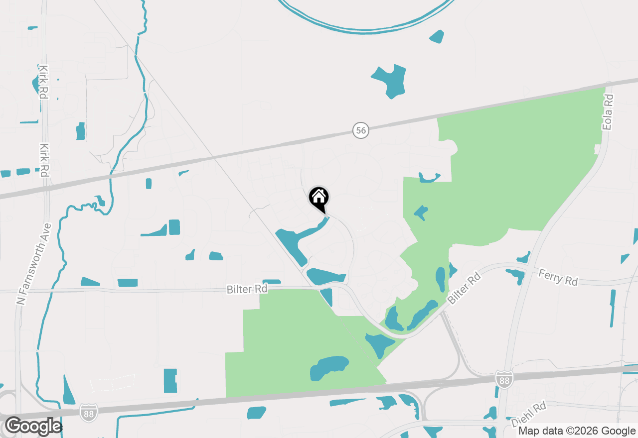 Map of 2376 Foxmoor Lane, Aurora, IL 60502